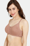 Zivame Everyday Double Layered Non Wired 3/4th Coverage T-Shirt Bra - Maple Sugar — thumbnail 3